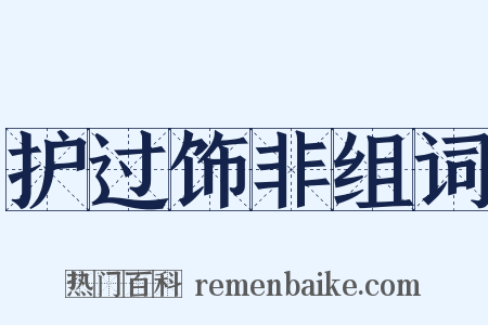 护过饰非组词是什么意思的图片